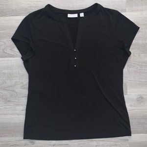 New York & Company Short Sleeve Blouse